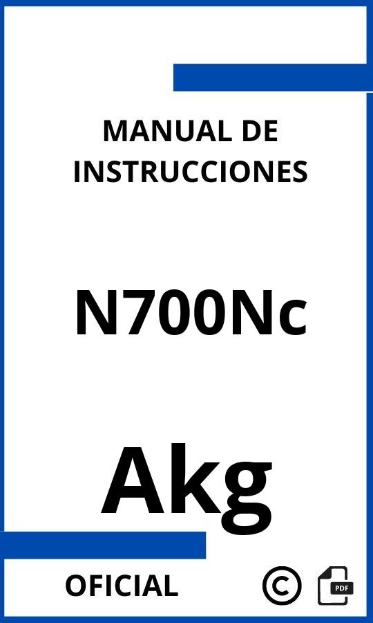 Manual de Instrucciones Akg N700Nc
