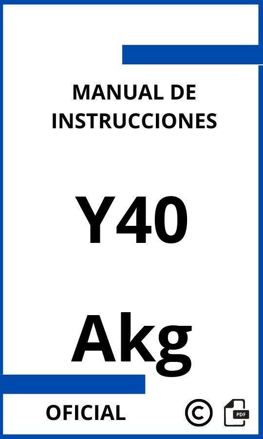 Akg Y40 Manual de Instrucciones