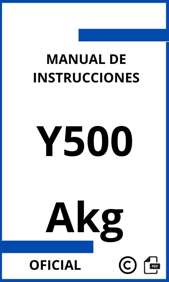 Akg Y500 Manual con instrucciones