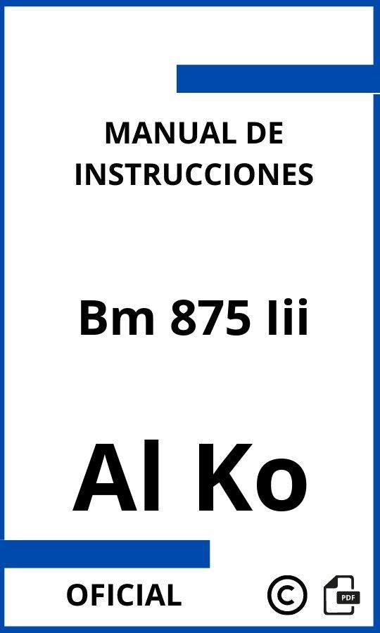 Al Ko Bm 875 Iii Manual