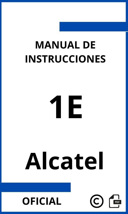 Manual de instrucciones Alcatel 1E