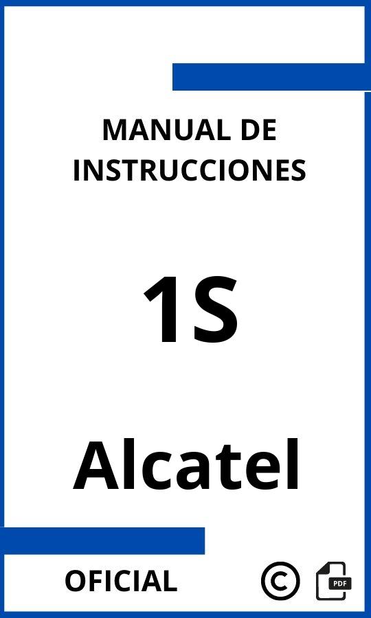 Manual con instrucciones Alcatel 1S