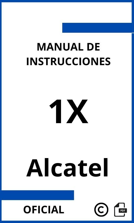 Manual con instrucciones Alcatel 1X