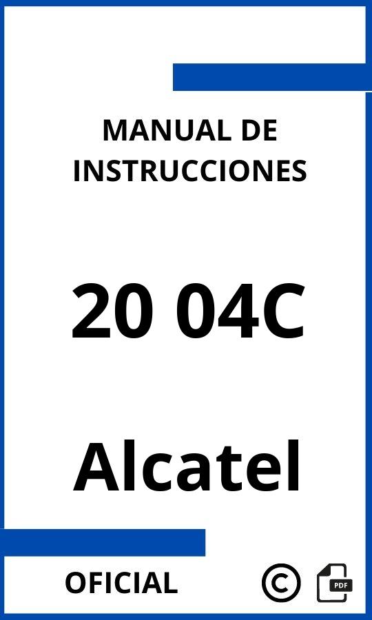 Manual de instrucciones Alcatel 20 04C