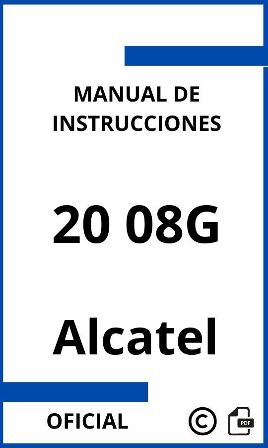 Manual de instrucciones Alcatel 20 08G
