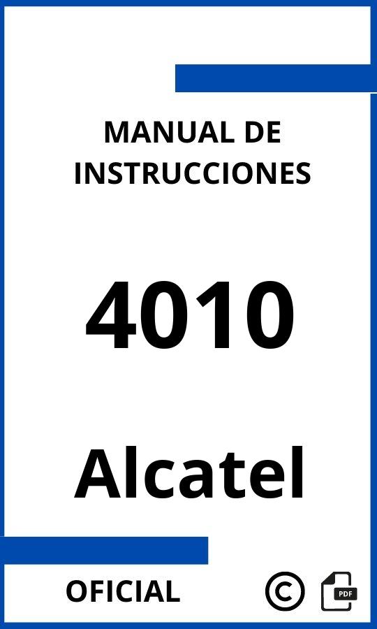 Alcatel 4010 Manual con instrucciones