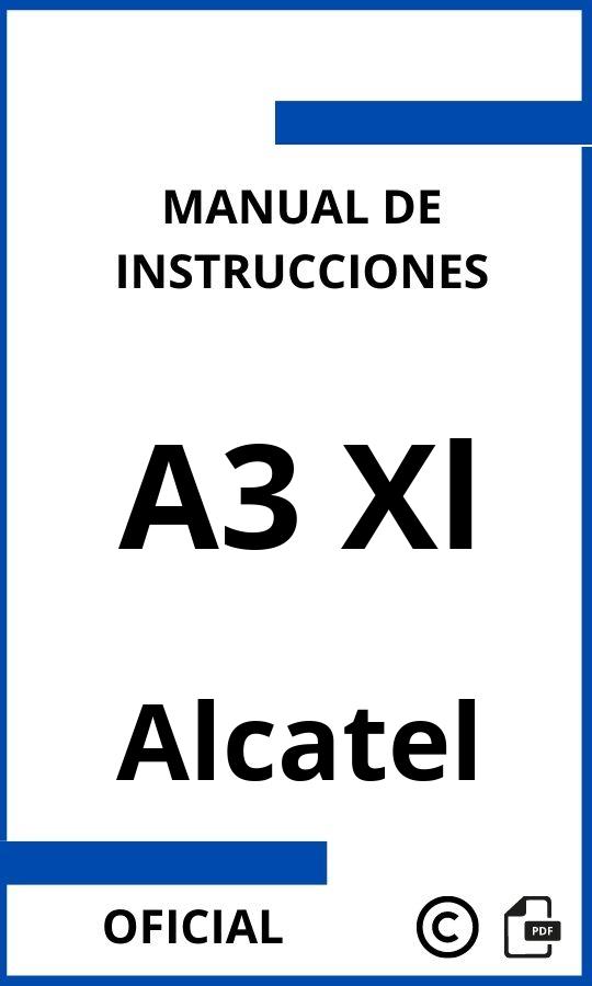 Manual de instrucciones Alcatel A3 Xl