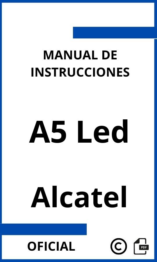 Manual con instrucciones Alcatel A5 Led