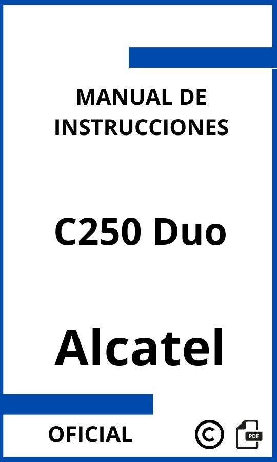 Manual de Instrucciones Alcatel C250 Duo