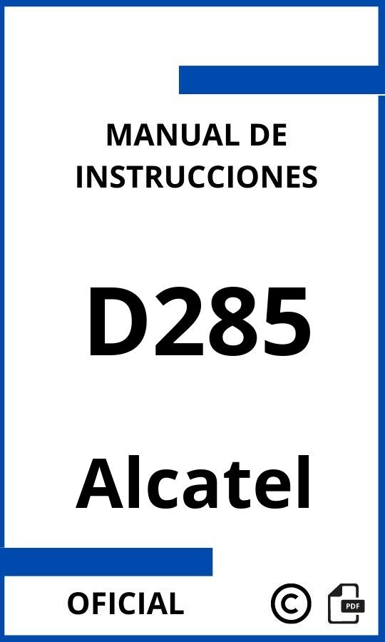 Alcatel D285 Manual