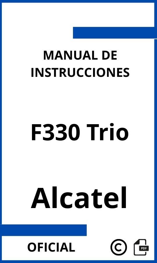 Manual de Instrucciones Alcatel F330 Trio