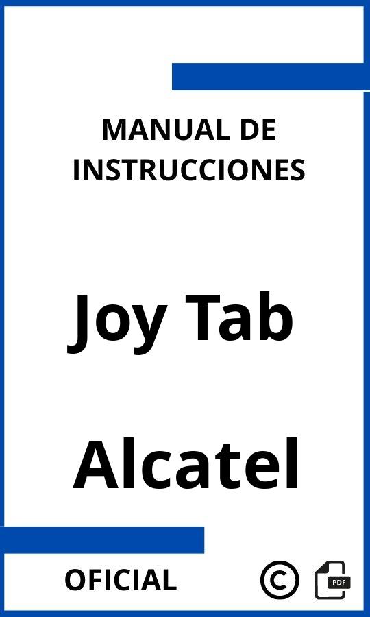 Alcatel Joy Tab Manual de Instrucciones 