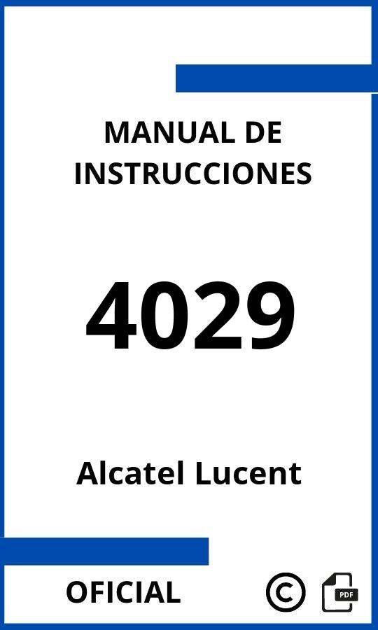 Instrucciones de Alcatel Lucent 4029