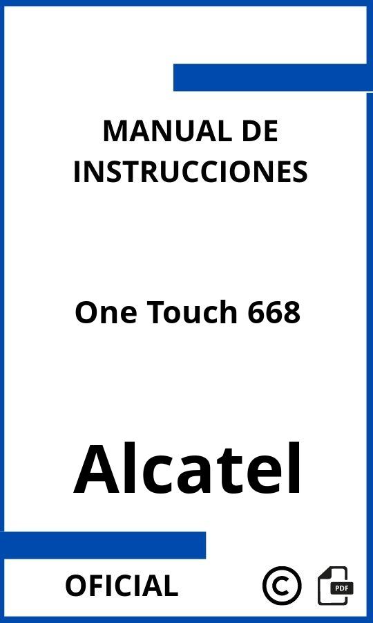 Manual de Instrucciones Alcatel One Touch 668