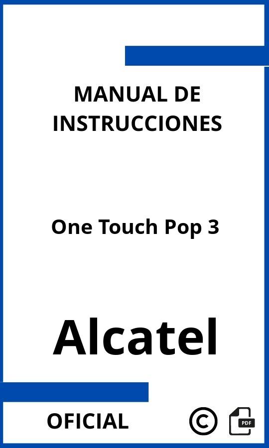 Alcatel One Touch Pop 3 Manual
