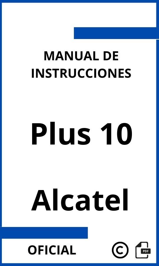 Instrucciones de Alcatel Plus 10