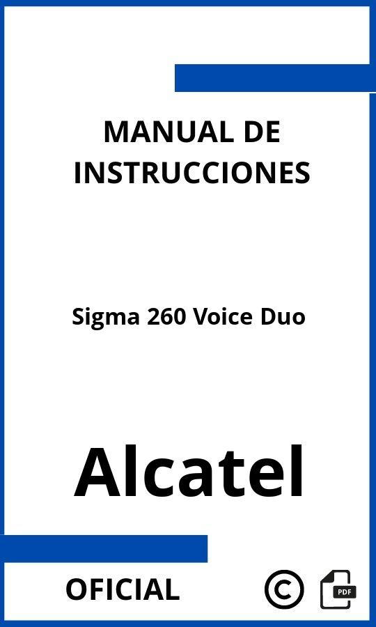 Alcatel Sigma 260 Voice Duo Instrucciones