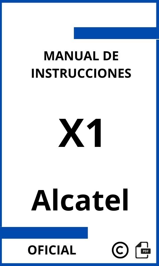 Alcatel X1 Manual de Instrucciones