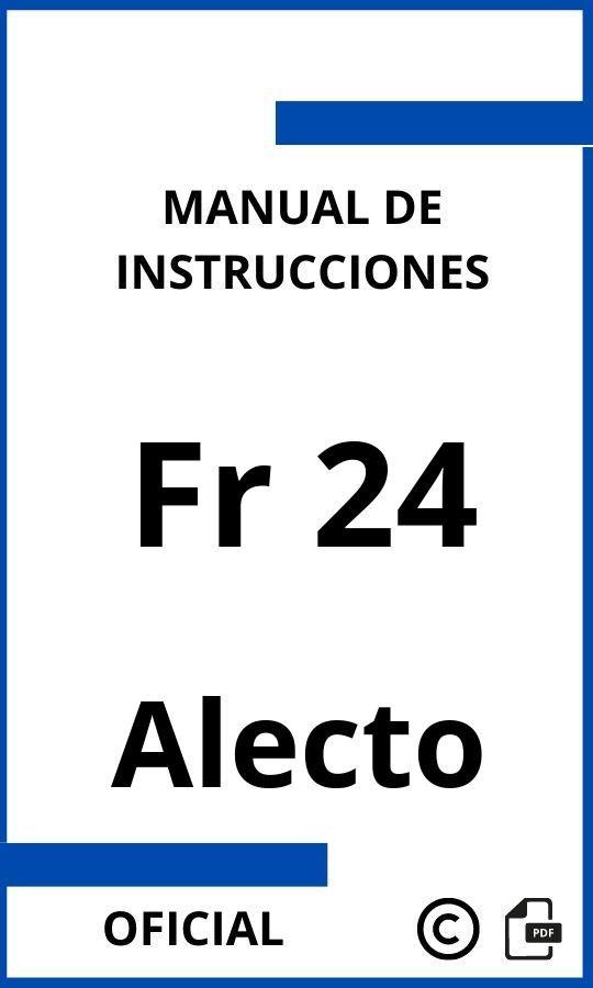 Alecto Fr 24 Instrucciones