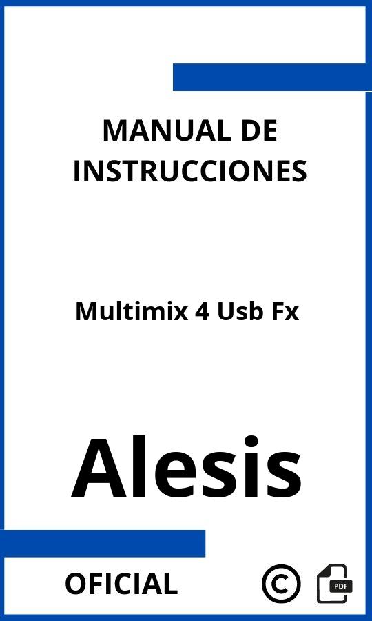 Manual de instrucciones Alesis Multimix 4 Usb Fx