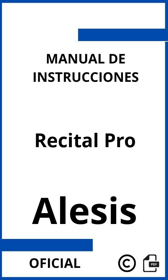 Manual de Instrucciones Alesis Recital Pro