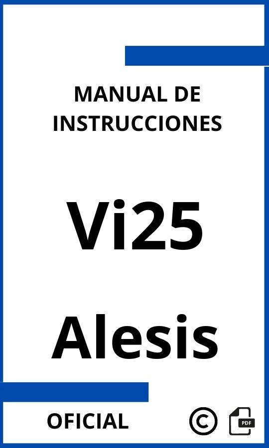 Manual de Instrucciones Alesis Vi25 