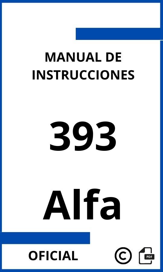 Manual de instrucciones Alfa 393