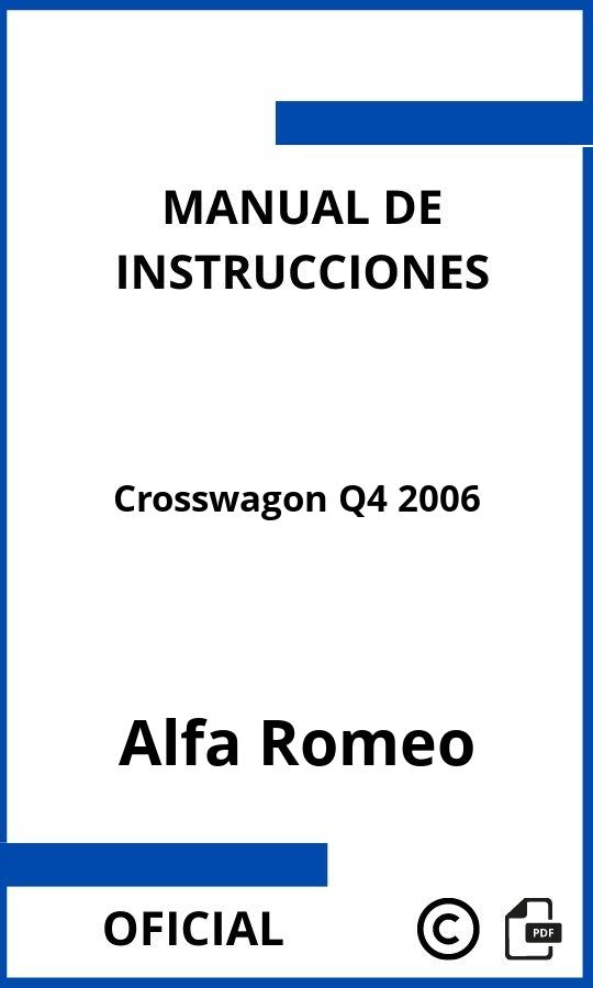 Manual de instrucciones Alfa Romeo Crosswagon Q4 2006