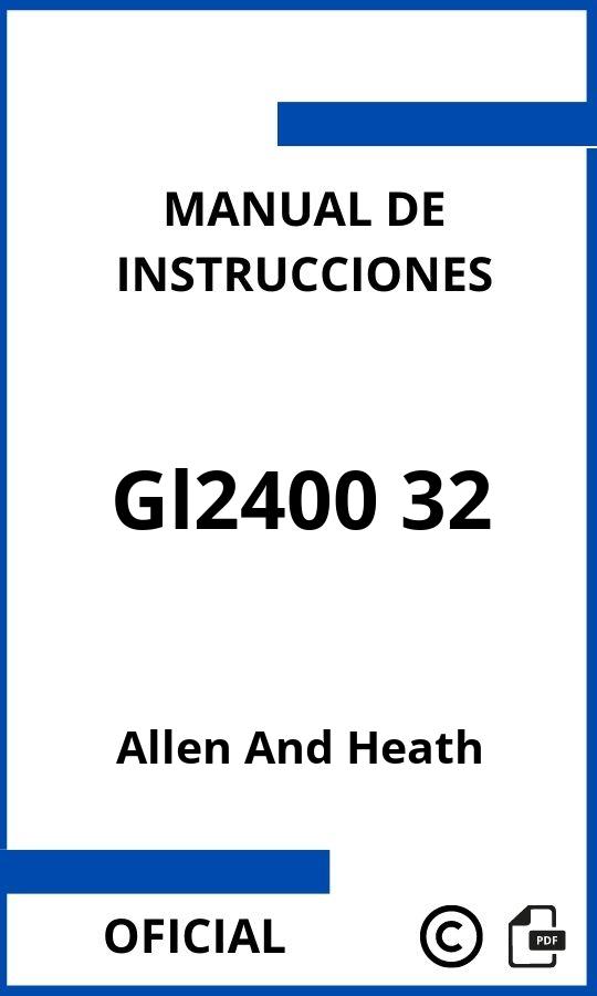 Allen And Heath Gl2400 32 Manual con instrucciones