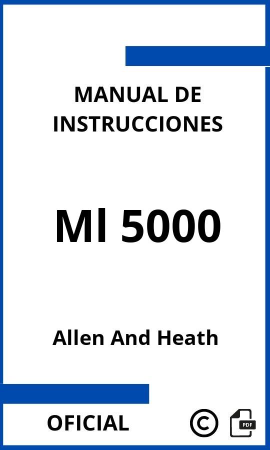 Instrucciones de Allen And Heath Ml 5000