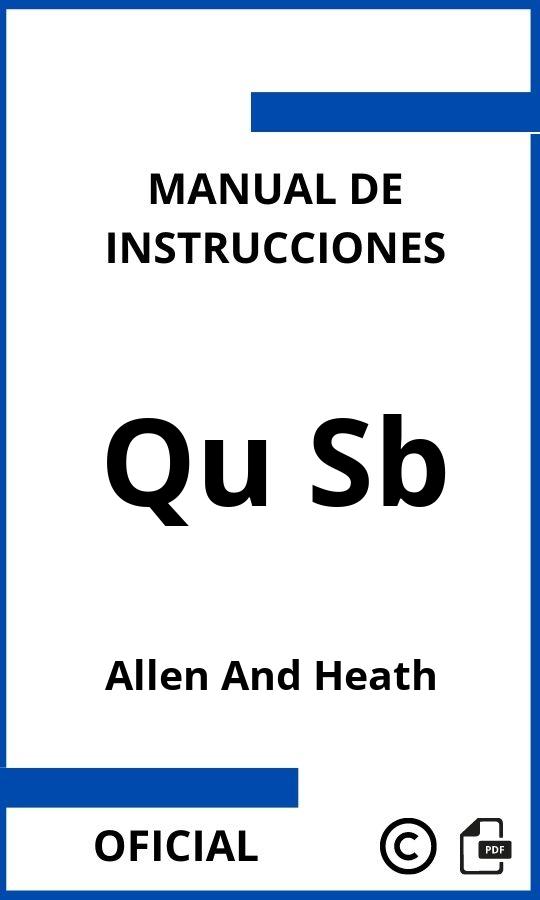 Allen And Heath Qu Sb Manual de Instrucciones