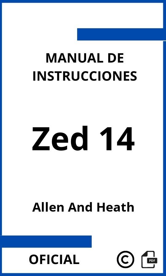 Instrucciones de Allen And Heath Zed 14