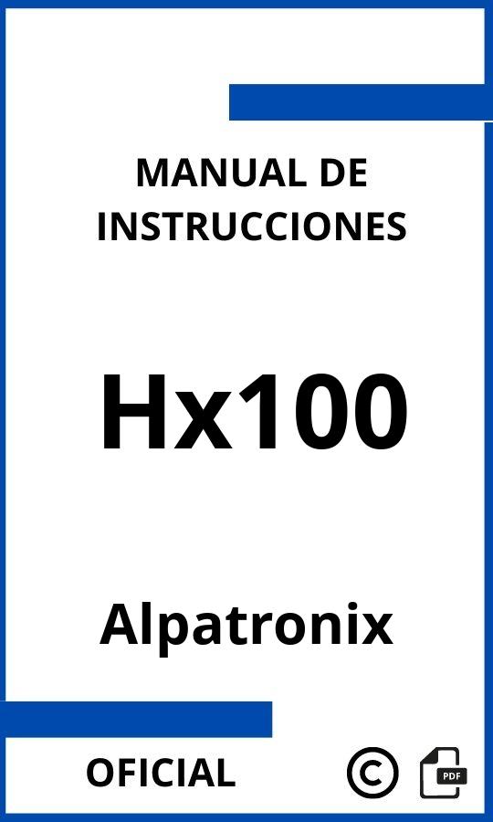 Alpatronix Hx100 Instrucciones