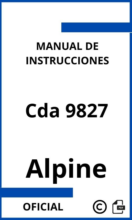 Alpine Cda 9827 Manual con instrucciones