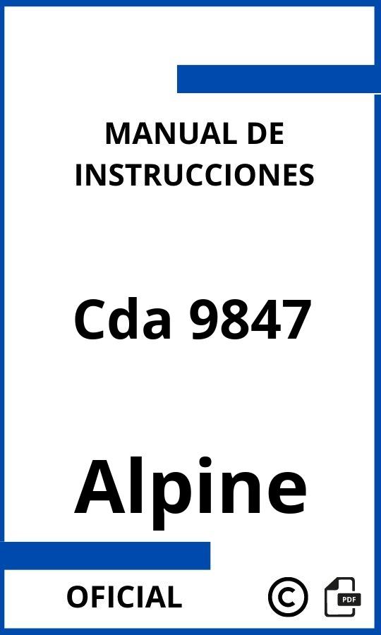 Alpine Cda 9847 Manual con instrucciones