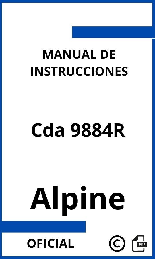 Manual de instrucciones Alpine Cda 9884R