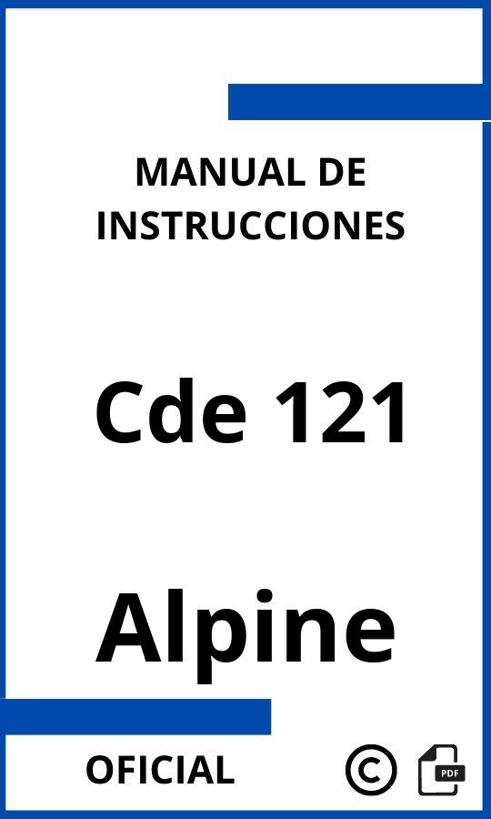 Instrucciones de Alpine Cde 121 
