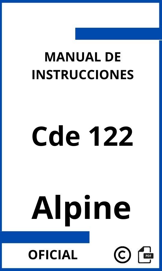 Alpine Cde 122 Manual