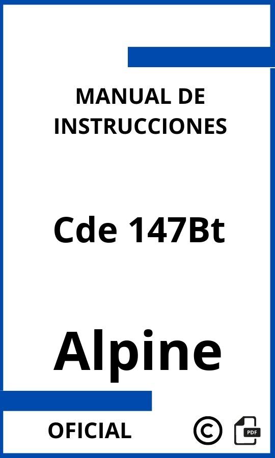 Manual de instrucciones Alpine Cde 147Bt
