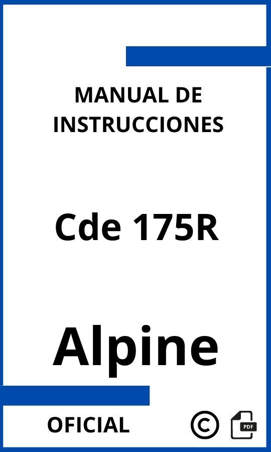 Alpine Cde 175R Instrucciones