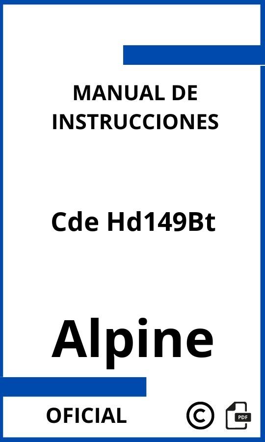 Instrucciones de Alpine Cde Hd149Bt