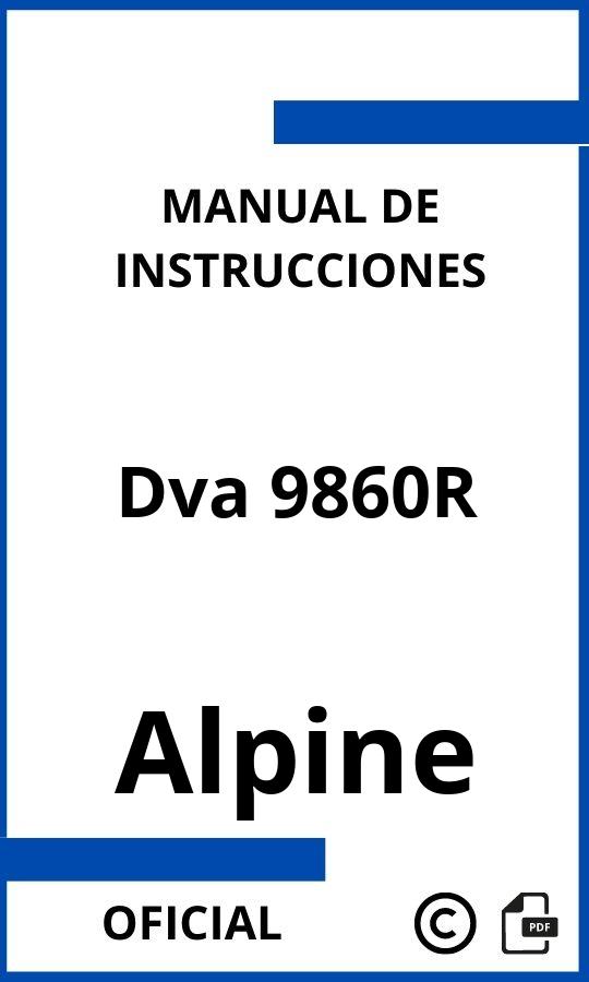 Manual con instrucciones Alpine Dva 9860R