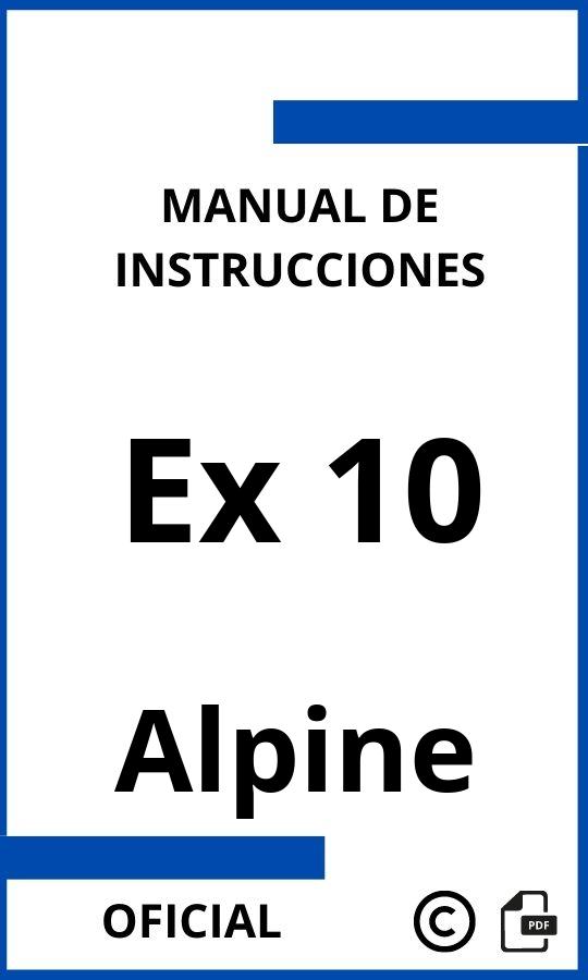 Alpine Ex 10 Manual de Instrucciones