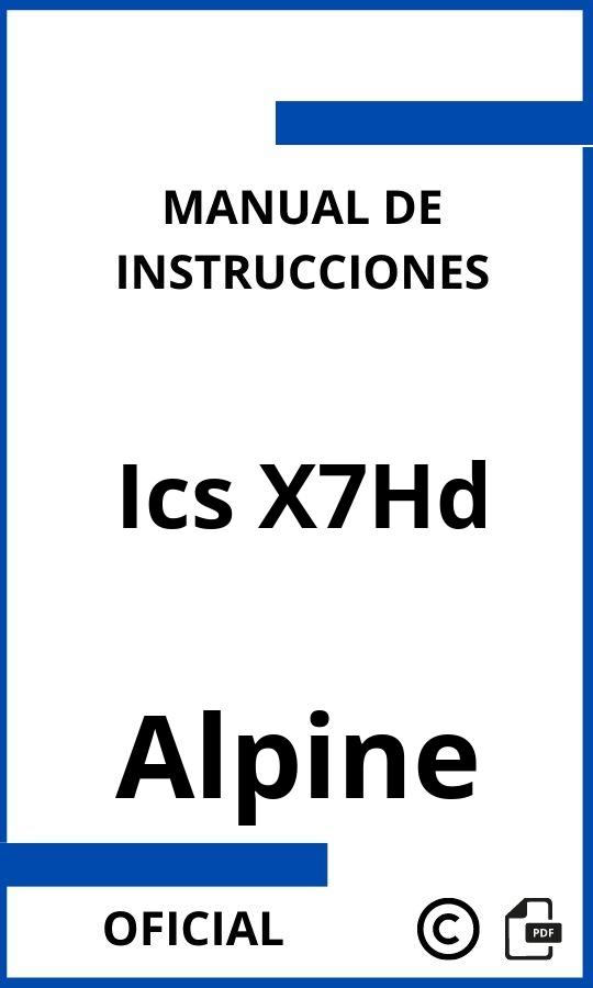 Manual con instrucciones Alpine Ics X7Hd