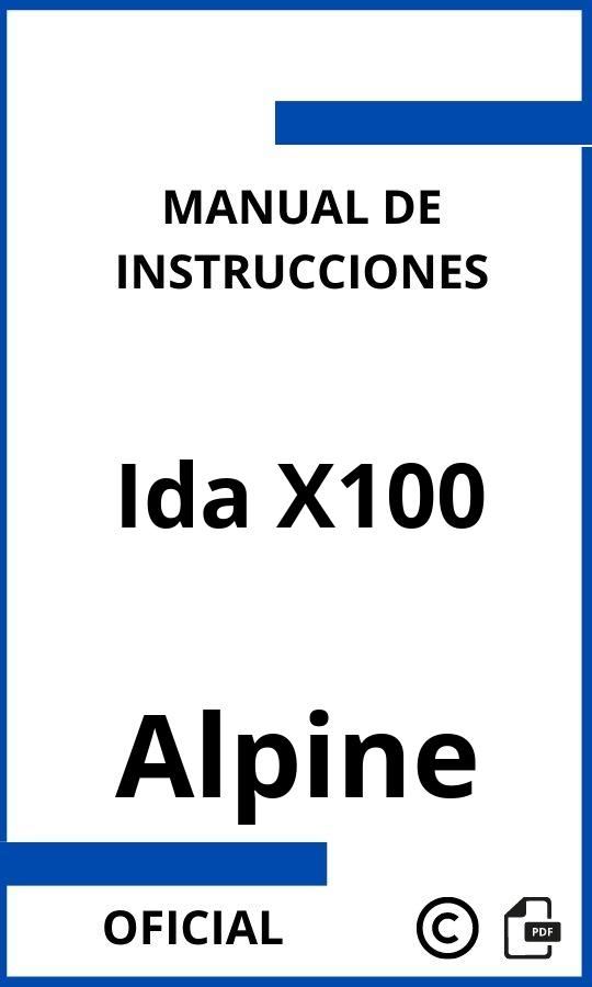 Alpine Ida X100 Instrucciones