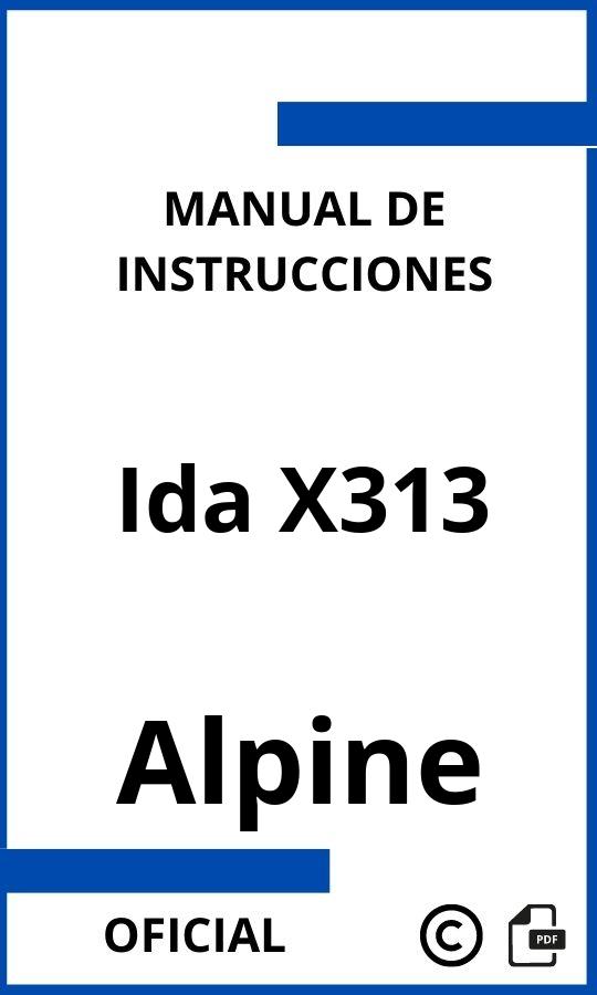 Alpine Ida X313 Instrucciones