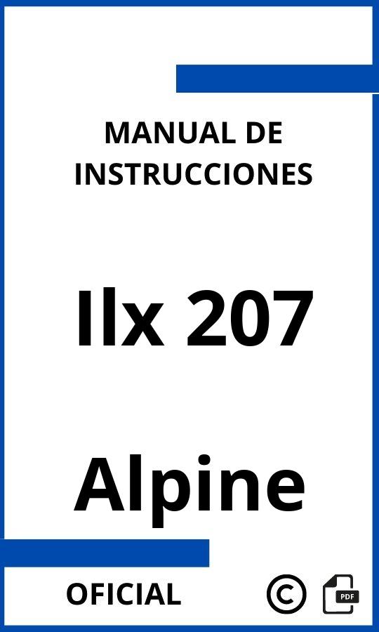 Manual de instrucciones Alpine Ilx 207