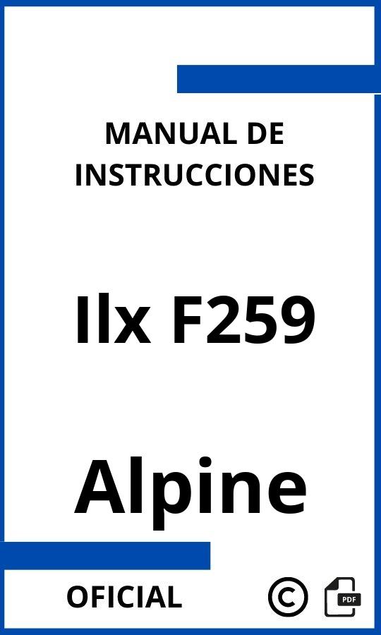 Manual de instrucciones Alpine Ilx F259