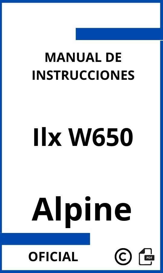 Instrucciones de Alpine Ilx W650
