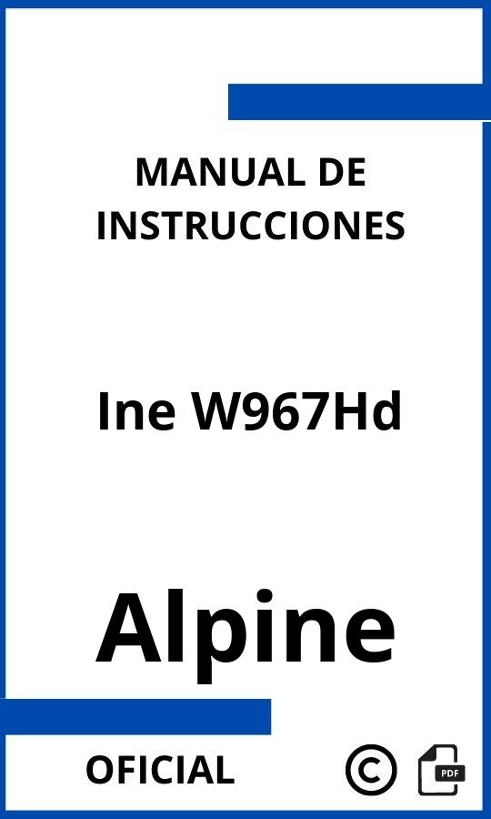 Manual de Instrucciones Alpine Ine W967Hd